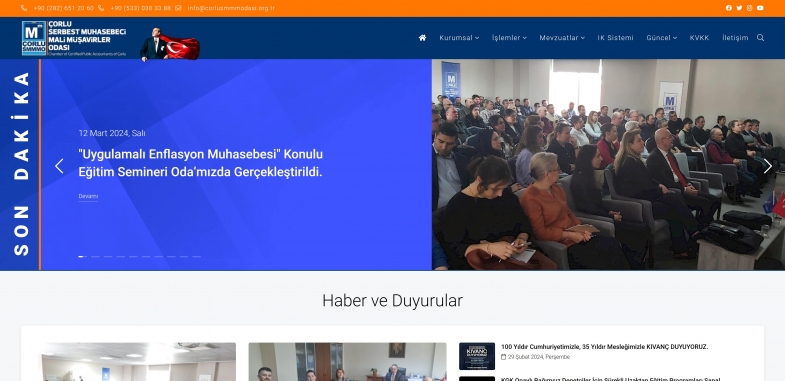 Çorlu Serbest Muhasebeciler Mali Müşavirler Odası