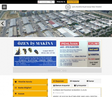 Çorlu Koordine Küçük Sanayi Sitesi Yönetimi