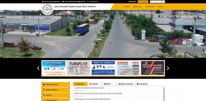 Çorlu Koordine Küçük Sanayi Sitesi Yönetimi